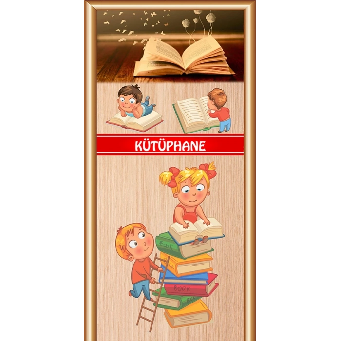 Kütüphane Kapı Giydirme 23