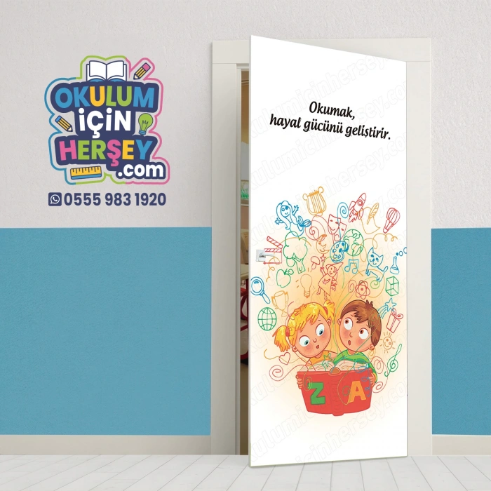 Kütüphane Kapı Giydirme 24