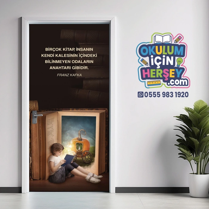 Kütüphane Kapı Giydirme 26