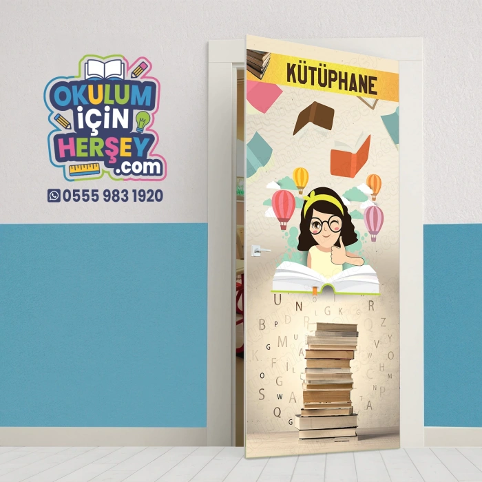 Kütüphane Kapı Giydirme 29