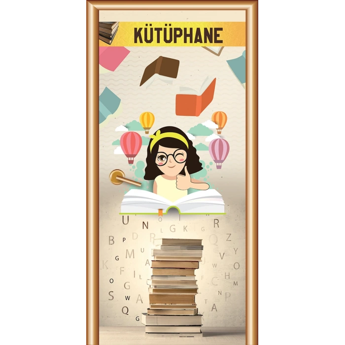 Kütüphane Kapı Giydirme 29