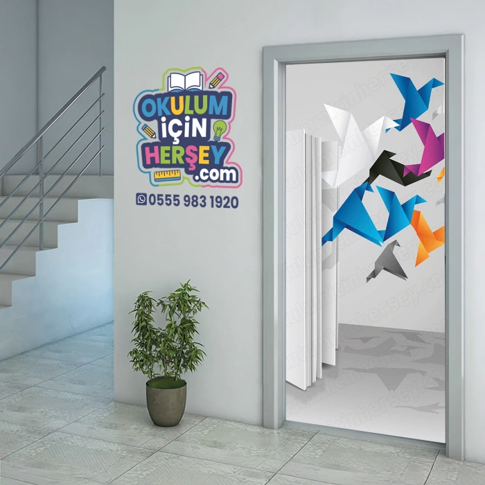 Kütüphane Kapı Giydirme 33