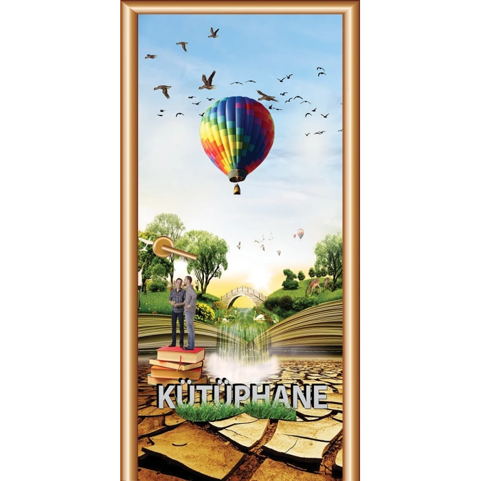 Kütüphane Kapı Giydirme 34