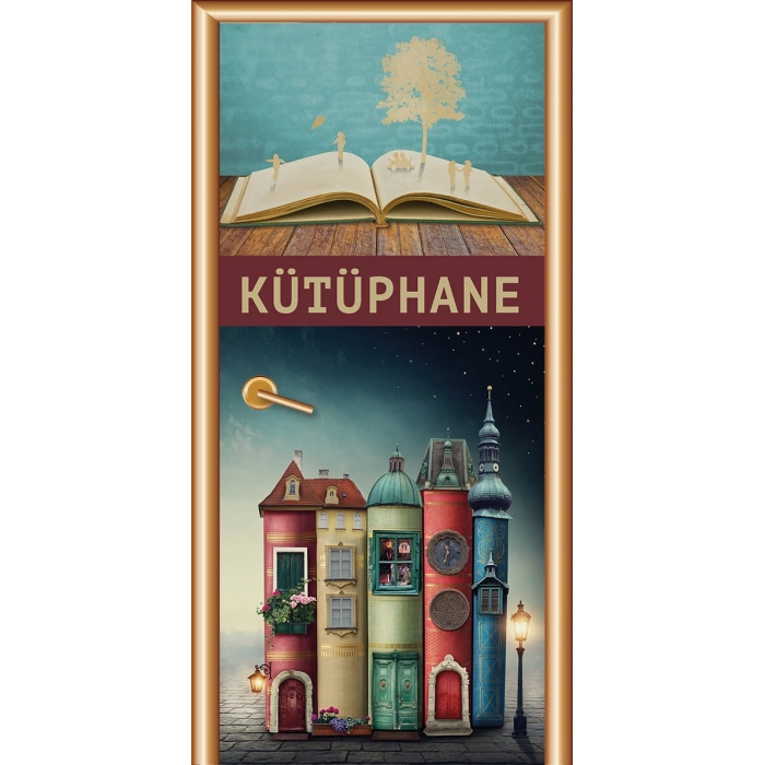 Kütüphane Kapı Giydirme 36