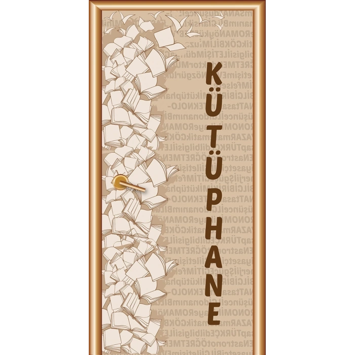 Kütüphane Kapı Giydirme 40