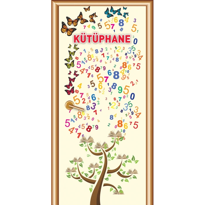 Kütüphane Kapı Giydirme 43