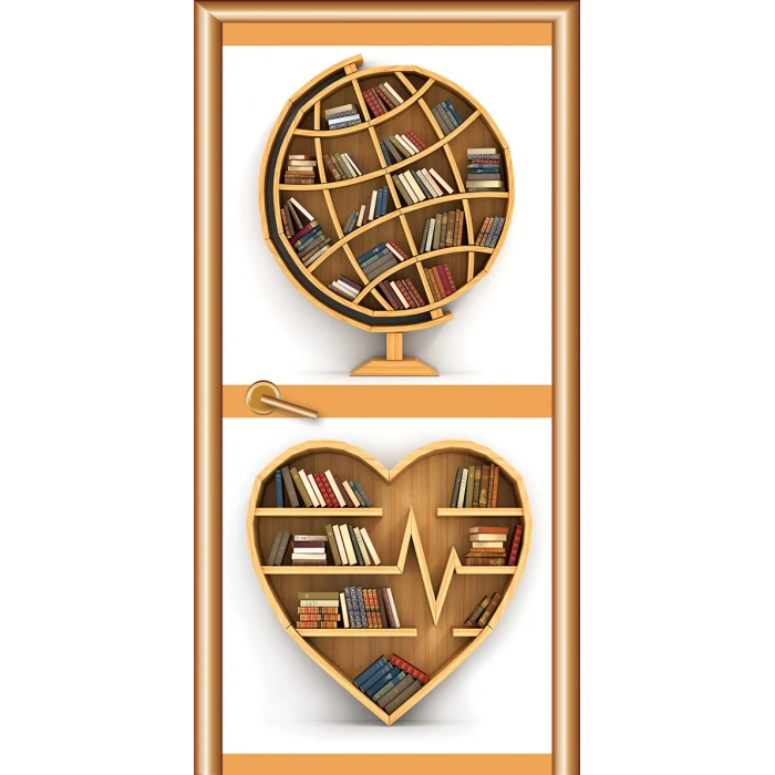 Kütüphane Kapı Giydirme 48