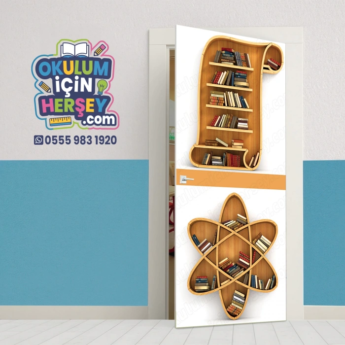 Kütüphane Kapı Giydirme 49