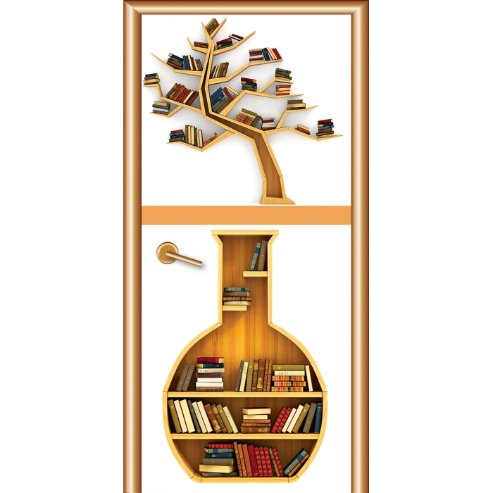 Kütüphane Kapı Giydirme 50
