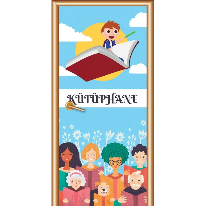 Kütüphane Kapı Giydirme 53