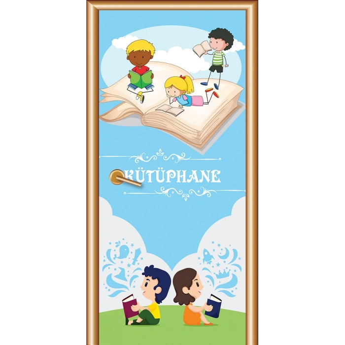 Kütüphane Kapı Giydirme 54