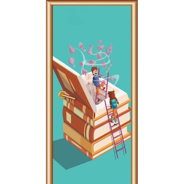 Kütüphane Kapı Giydirme 55