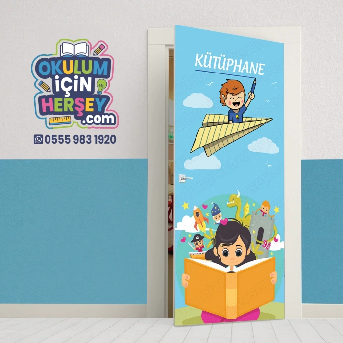 Kütüphane Kapı Giydirme 57