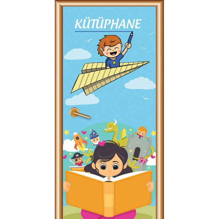 Kütüphane Kapı Giydirme 57