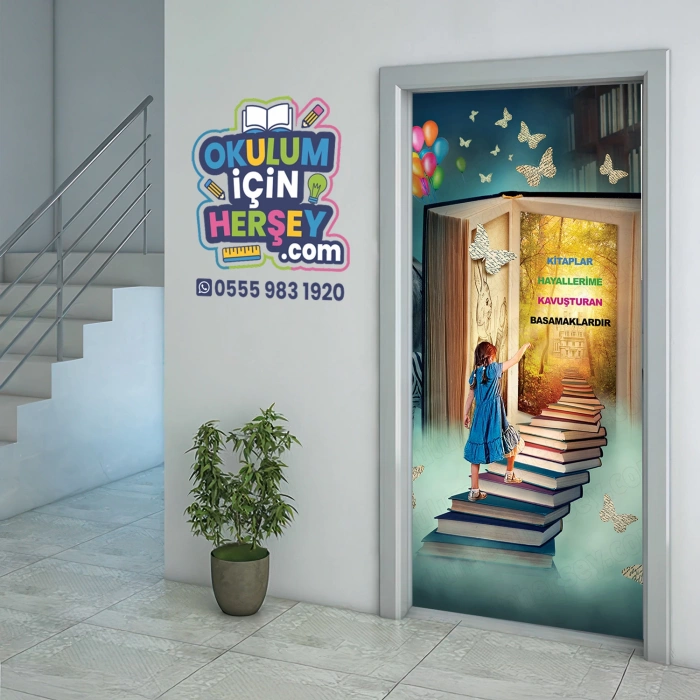 Kütüphane Kapı Giydirme 58