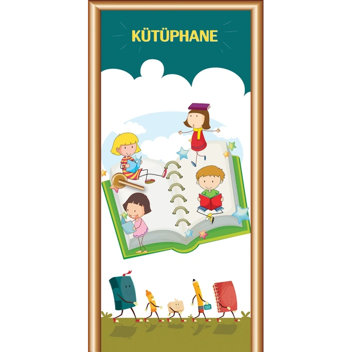 Kütüphane Kapı Giydirme 64