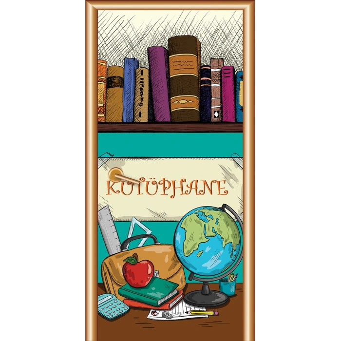 Kütüphane Kapı Giydirme 66