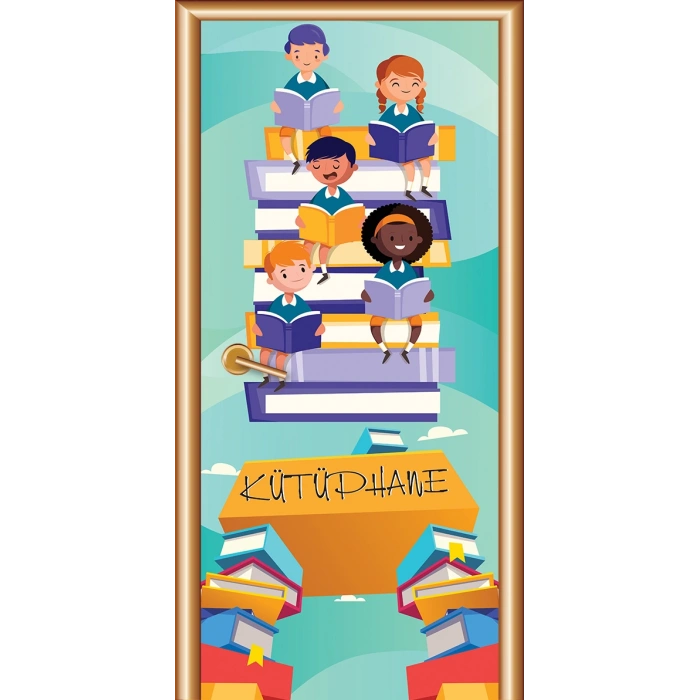 Kütüphane Kapı Giydirme 68