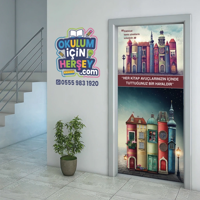 Kütüphane Kapı Giydirme 69