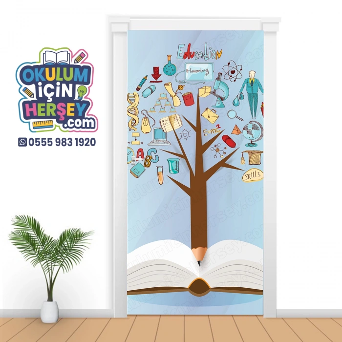 Kütüphane Kapı Giydirme 72