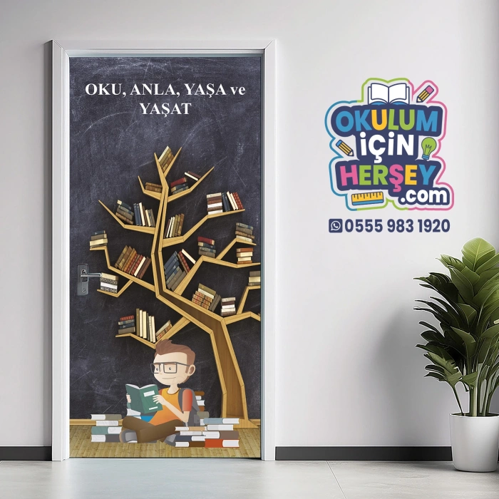 Kütüphane Kapı Giydirme 77