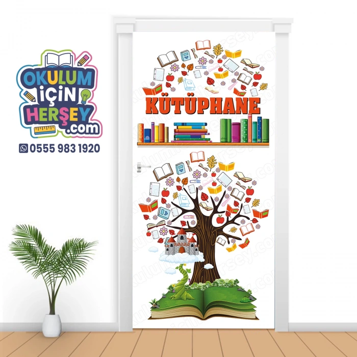 Kütüphane Kapı Giydirme 78