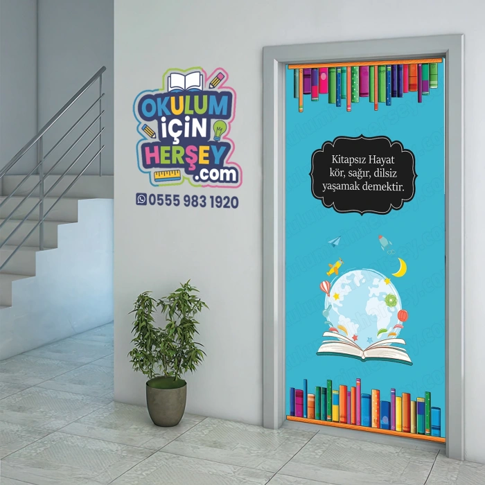 Kütüphane Kapı Giydirme 82