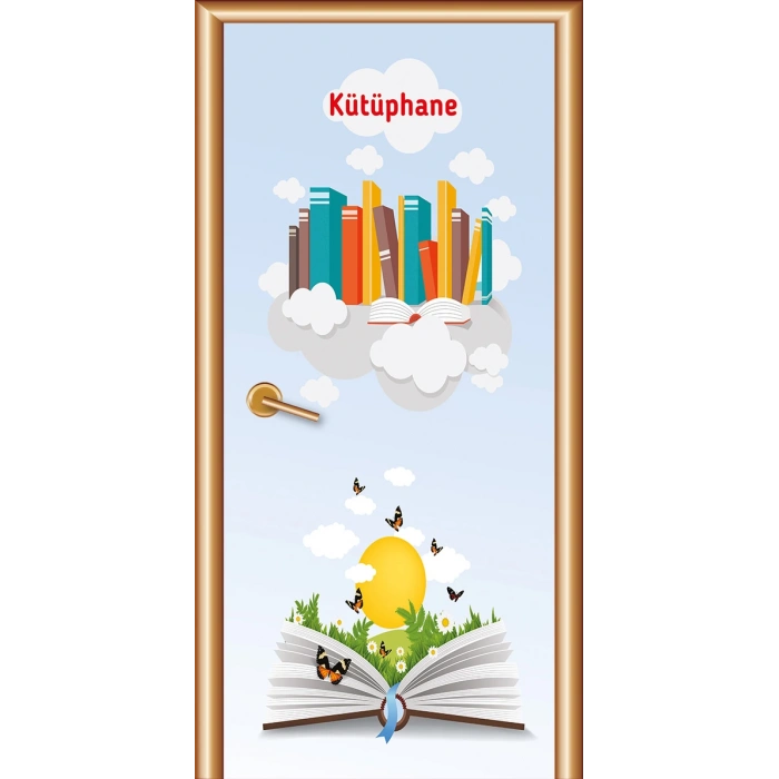 Kütüphane Kapı Giydirme 83