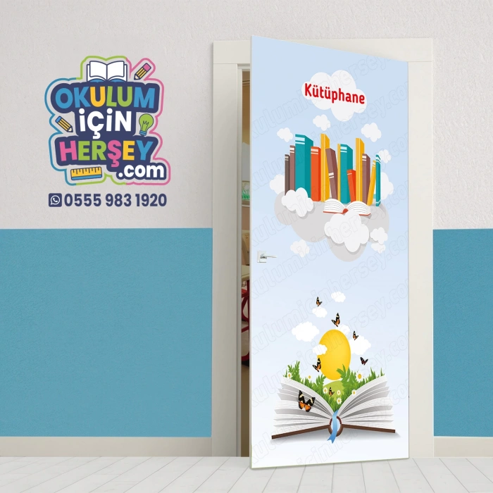 Kütüphane Kapı Giydirme 83