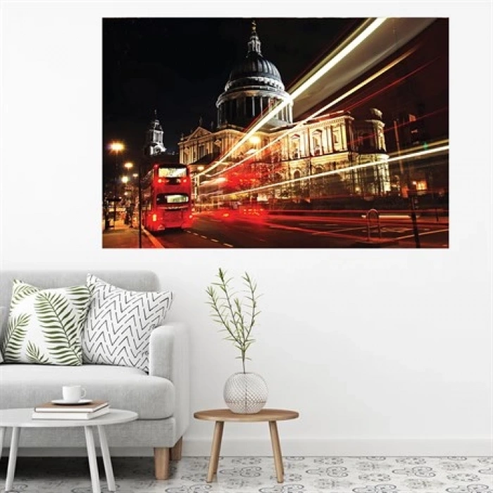 Londra Otobüs Folyo Sticker HD FS 03