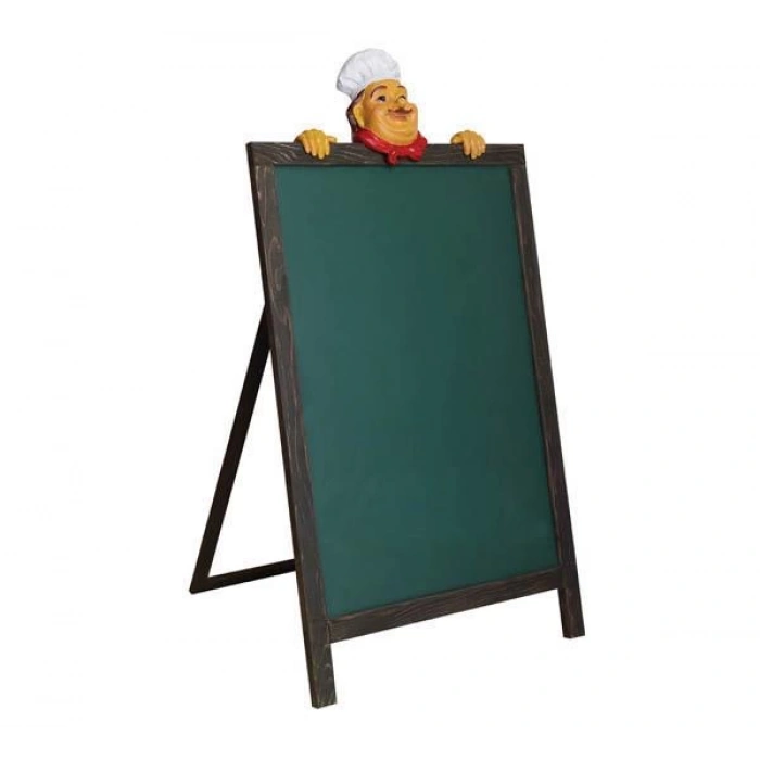 Lüks Ahşap Ayaklı Çatı Tipi Yazı Tahtası