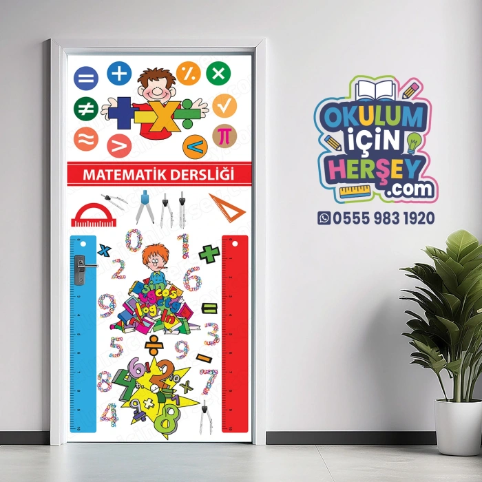 Matematik Sınıfı Kapı Giydirme 11