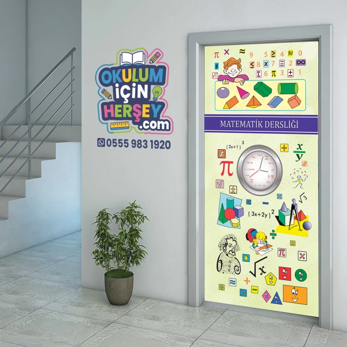 Matematik Sınıfı Kapı Giydirme 13