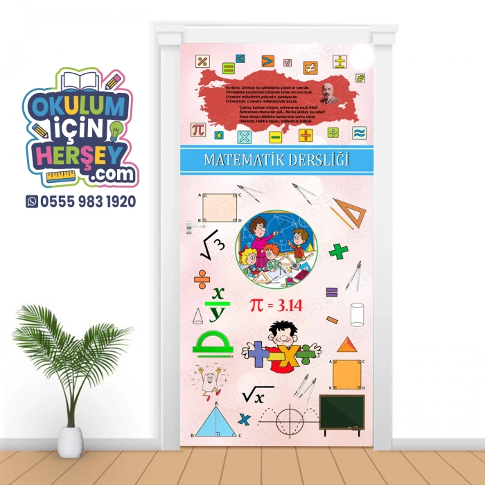Matematik Sınıfı Kapı Giydirme 15