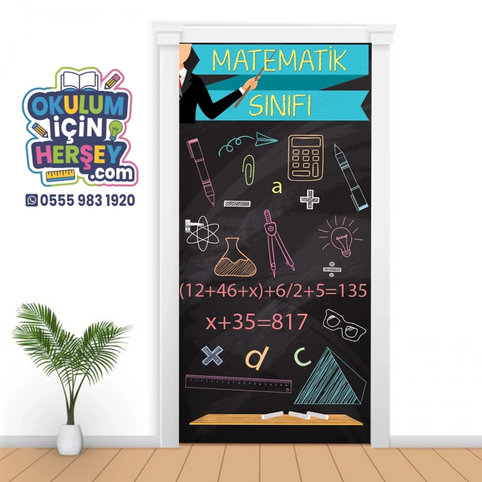Matematik Sınıfı Kapı Giydirme 58