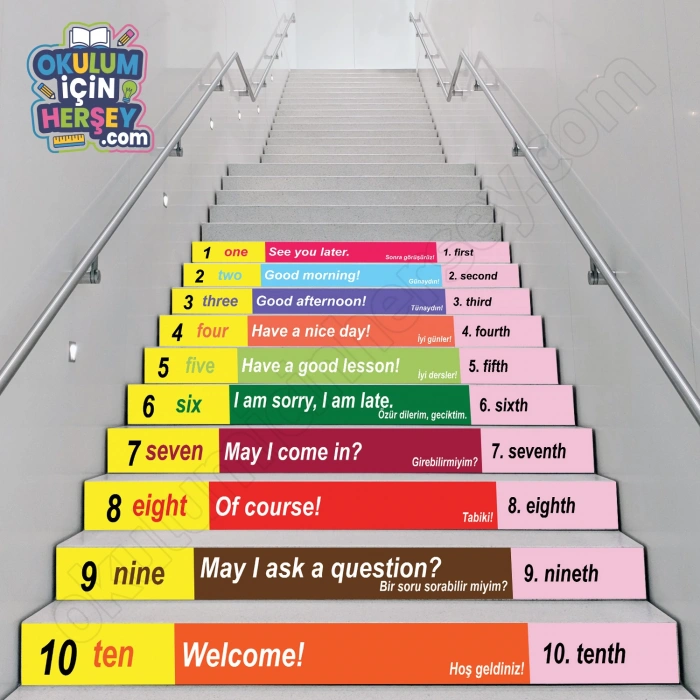 Merdiven Basamakları İngilizce MB 053