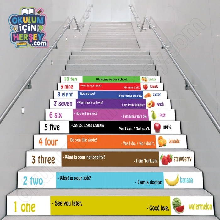 Merdiven Yazıları İngilizce MB 043