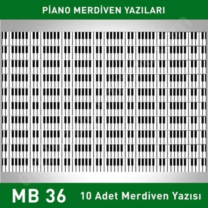 Merdiven Yazıları Piyano Tuşları MB 036