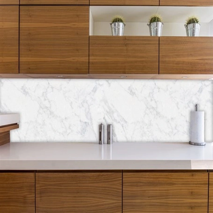 Mermer Desenli Mutfak Tezgah Arası Fayans Folyo Kaplama Sticker