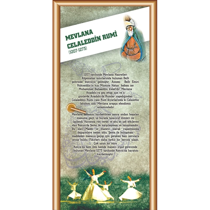 MEVLANA CELALEDDİN RUMİ Kapı Giydirme 37
