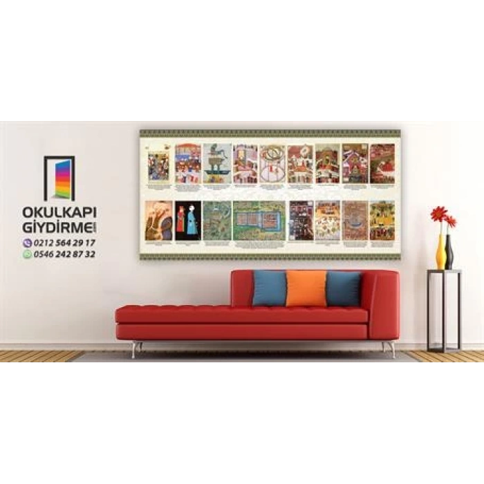 Minyatür Sanatı Örnekleri Duvar Giydirme 09