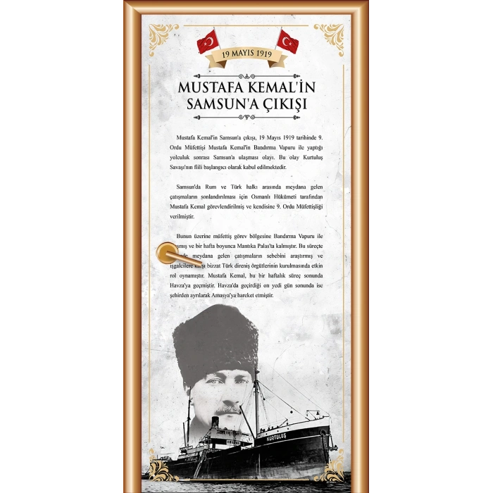 Mustafa Kemalin Samsuna Çıkışı Kapı Giydirme 33