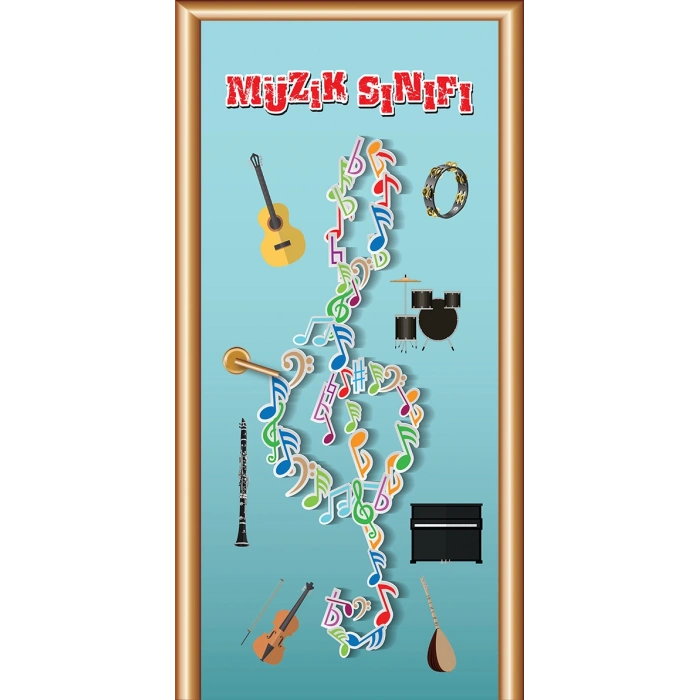 Müzik Sınıfı Kapı Giydirme 01