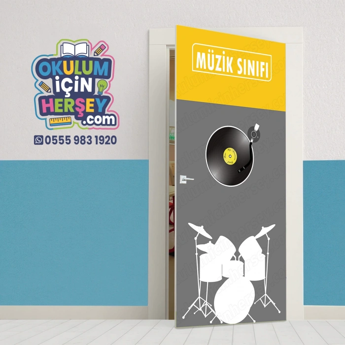 Müzik Sınıfı Kapı Giydirme 04