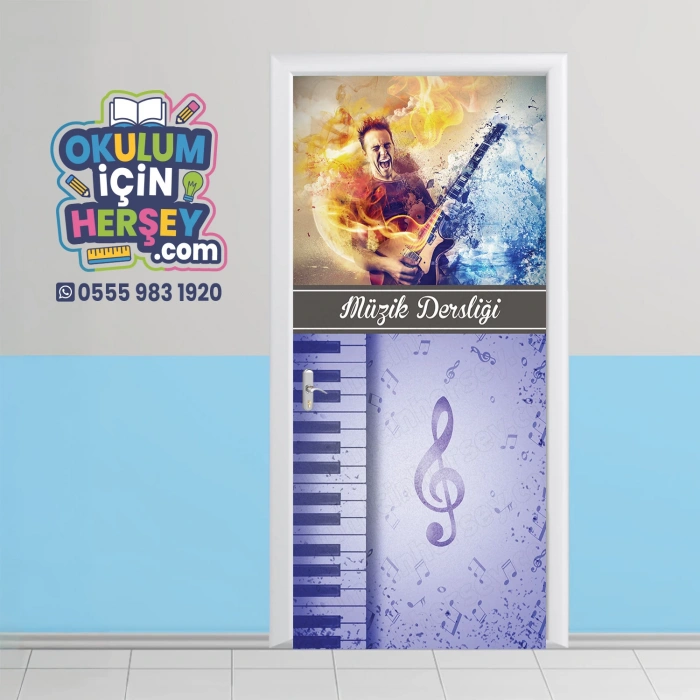 Müzik Sınıfı Kapı Giydirme 07
