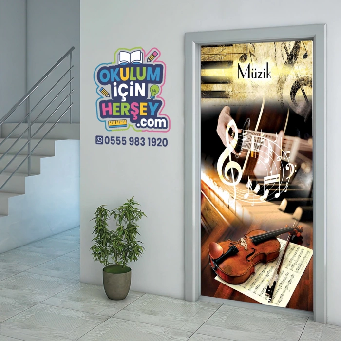 Müzik Sınıfı Kapı Giydirme 08