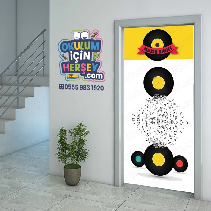 Müzik Sınıfı Kapı Giydirme 18