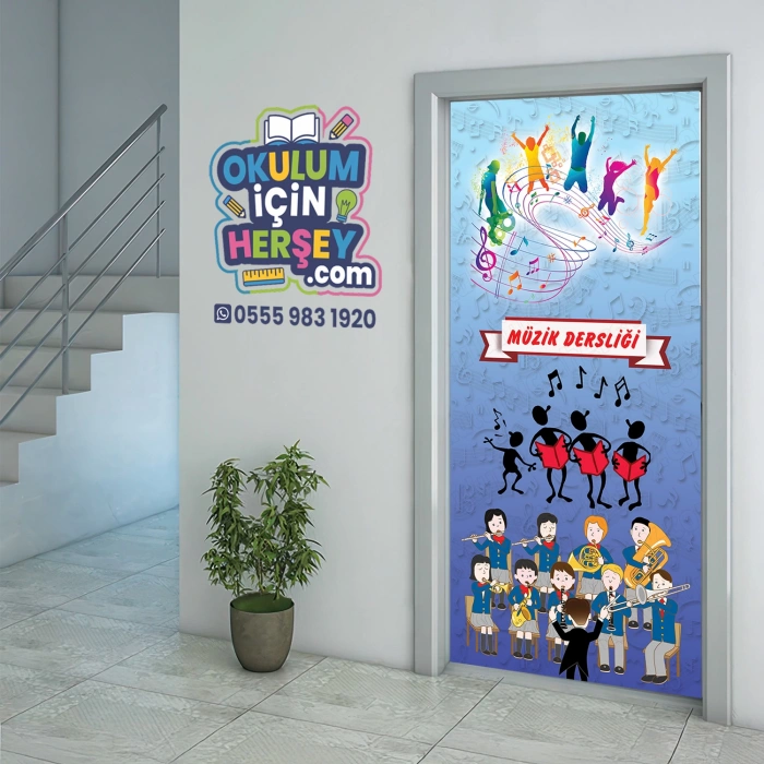 Müzik Sınıfı Kapı Giydirme 23