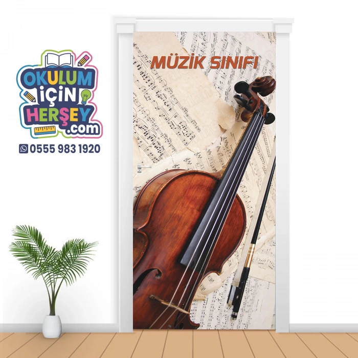 Müzik Sınıfı Kapı Giydirme 25