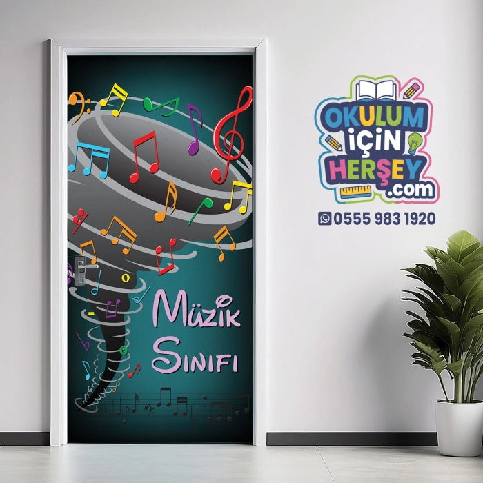 Müzik Sınıfı Kapı Giydirme 35